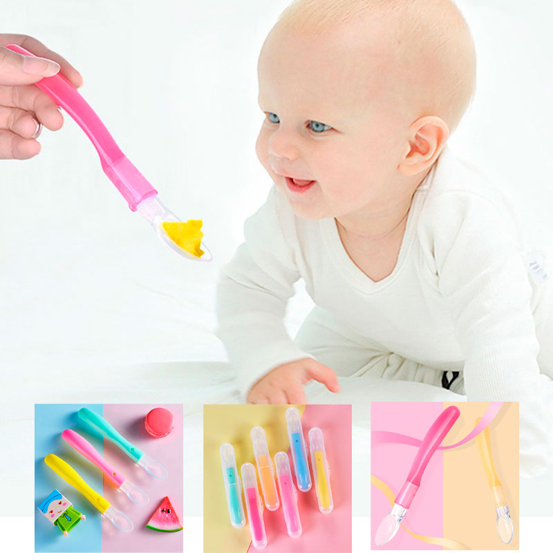 Cuchara y Tenedor para Bebe Met (Colores Surtidos) – Kael Importaciones