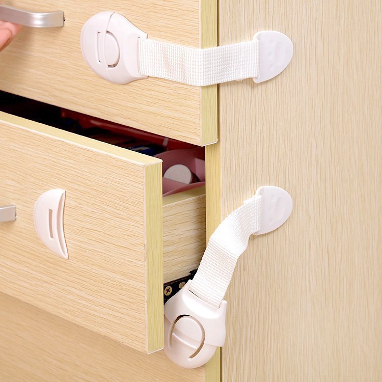 Protector de seguridad para armario con cierre de cajón, protección para  bebés, color blanco